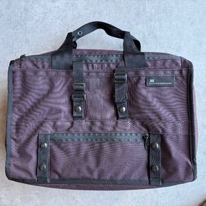 Mission Workshop Transit Duffel, 27L, burgundy and black